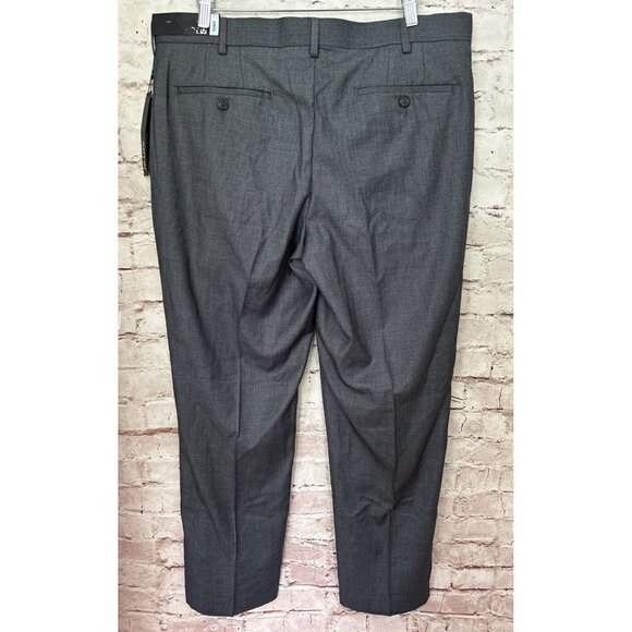 APT. 9 Mens Dress Pants 36 x 30 Modern Fit Straight Leg Grey Whale Flat Front - Picture 3 of 4